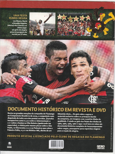Dvd Flamengo Hexa Campeão Brasileiro 2009