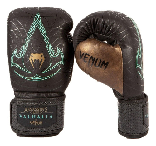 Venum Assassin's Creed - Guantes De Boxeo, Color Negro, 8 O.