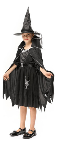 Disfraz De Bruja De Halloween Para Niñas, Vestido De Bruja.