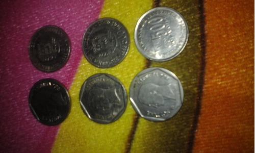 Monedas De 500 Bolivares De Coleccion, 1998 / 1999 / 2004