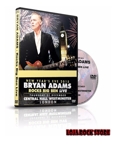 Dvd - Bryan Adams - Rocks Big Ben Live 2016