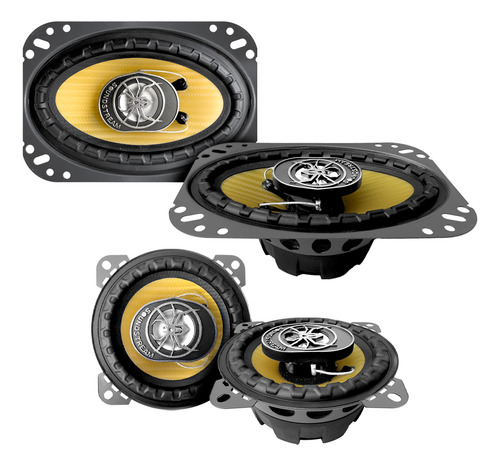 Kit Estereo Pantalla+subwoofer Amplificado+boc 4 Y 4x6 +kit