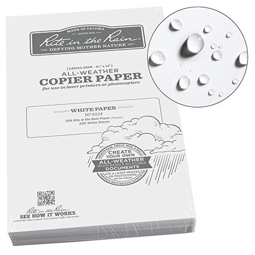 Rite En La Copiadora De Papel Rain Resistente A La Intemperi