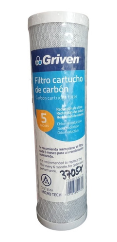 Repuesto Cartucho De Filtro De Carbón Griven A367-cto