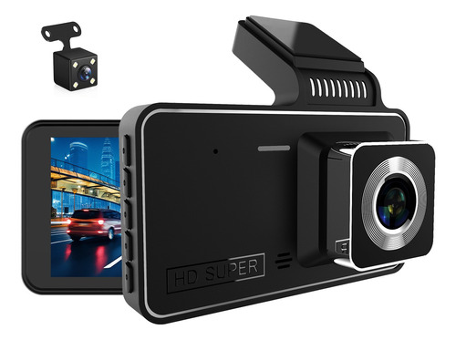 Cámara Para Automóvil 1080p Hd Dashcam 4,0 PuLG Pantalla