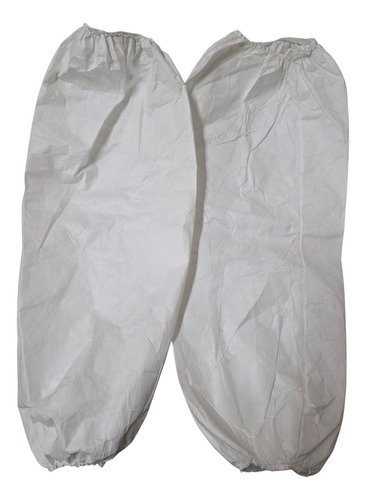 Mangas De Dupont (tyvek) Puños Elastizados, Original Blanco U