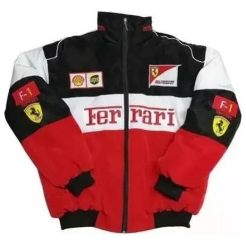 Chaqueta Vintage De Carreras De Motos De Otoño De Ferrari A