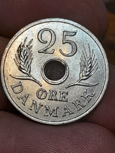 25 Ore Moneda Dinamarquesa Año 1967 !!!!