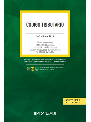 Libro Codigo Tributario 30 Ed - Aa.vv