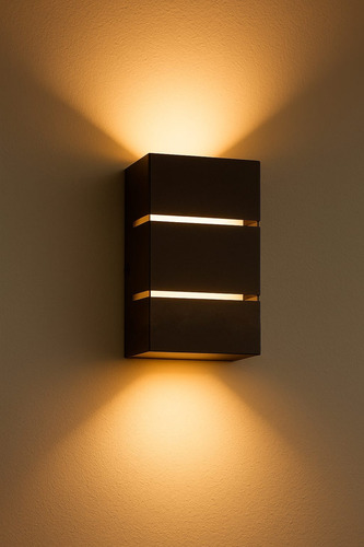 Luminária Arandela De Parede Muro Interno Externo 2 Focos