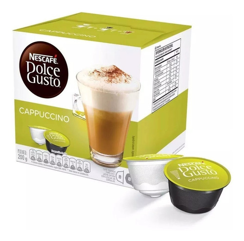 Imagen 1 de 10 de Nescafé Dolce Gusto 16 Cápsulas Sabor Cappuccino En Oferta!!