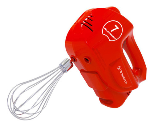 Batidora Domestica Bosstech M2 7 Velocidades 200 Watts Rojo