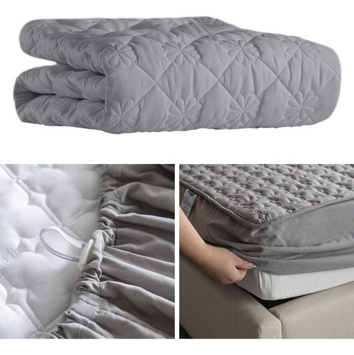 Yz Sábana De Lujo Acolchada, Protector De Cama De El