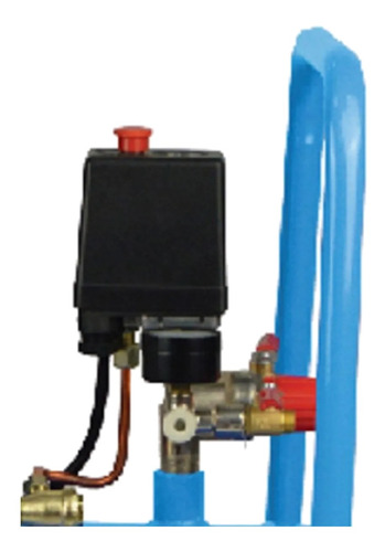 Imagen 3 de 4 de Compresor De Aire Gamma G2852ar 1,5 Hp 25 L 220 V - 50 Hz Color Celeste Fase eléctrica Monofásica
