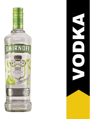 Vodka Smirnoff Green Apple 700ml X12 Zetta Bebidas