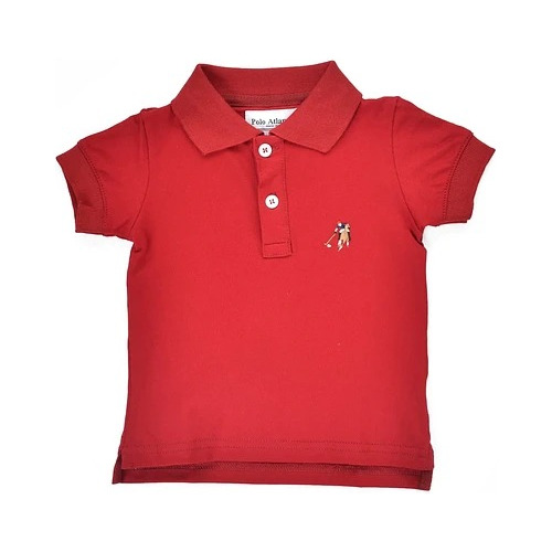 Polera Tipo Polo En Algodón Para Bebés