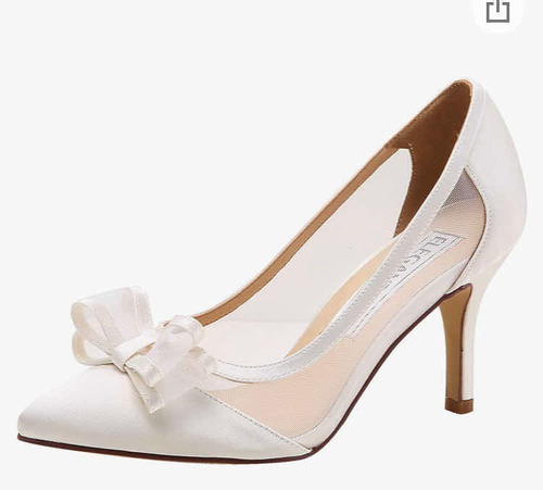 Zapatos Blancos De Tacón