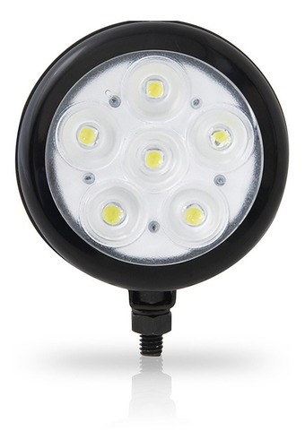 Farol Auxiliar Universal Redondo Off-road 6 Leds 6500k