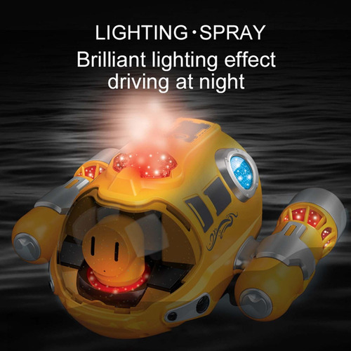 Bake Barco Infantil A Motor Iluminado Barco Rc Brinquedo