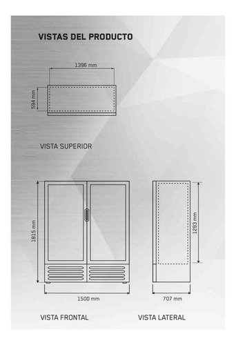 Refrigerador Comercial Vertical Imbera Vr35 2 Puertas 0 A 7°