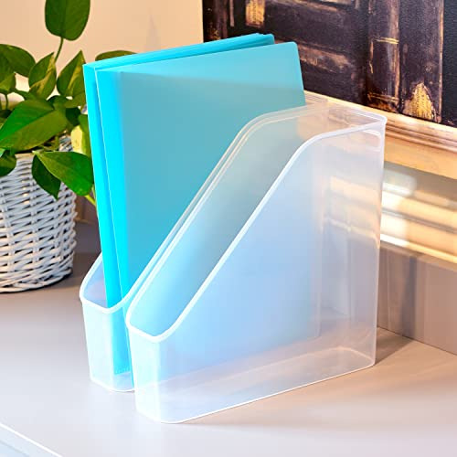 Youngever 3 Pack File Folder Bin Storage, Plastic File Folde