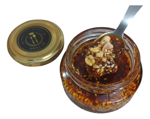Salsa Macha Gongar Gourmet Cacahuate Y Ajonjolí 12pack 100gr