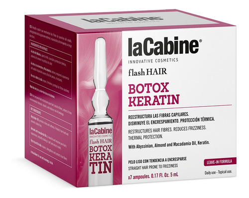 Ampolla Flash Hair Botox Keratina 7 X 5ml