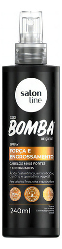 Spray Alinha Fortalece Engrossa Sos Bomba Salon Line 240ml