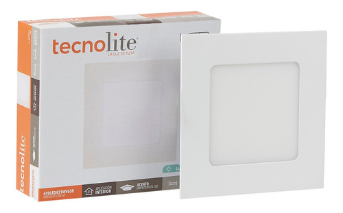 Lampara Led De Techo Brighton6 Luz De Dia Blanco 6w Tecnolit