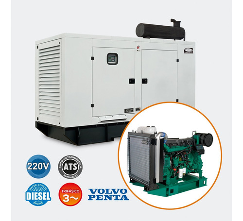 Generador Trifásico Evans Automatico 130 Kw Gtc164da220v