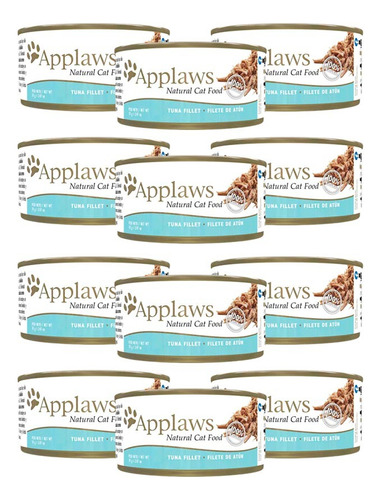 Applaws Filete De Atún - Alimento Húmedo Para Gatos 70gr X12