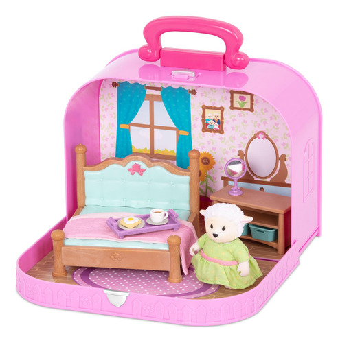 Mala De Viagem Playset Li'l Woodzeez, Quarto Com Acessórios