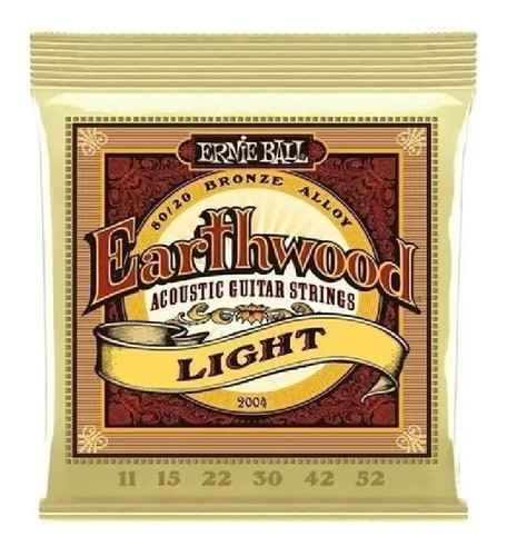 Encordado  Ernie Ball 2004 Earthwood 011 Para Acústica