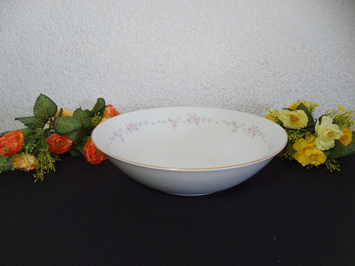 Ensaladera Bowl Porcelana Tsuji Doble Rosa