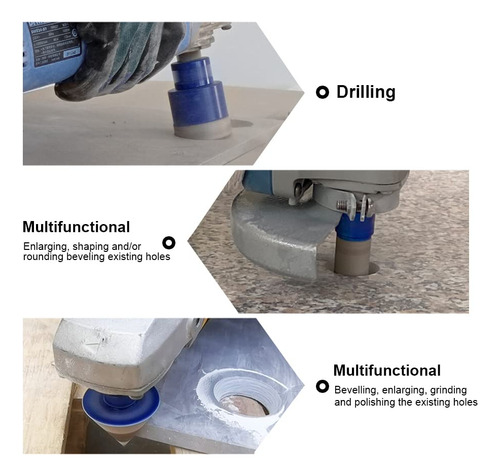 Mecha Copa Diamantada Para Ceramica Marmol 6 Piezas