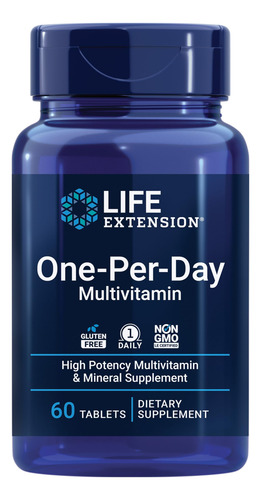 Multivitamin Life Extension, 60 Comprimidos Al Día