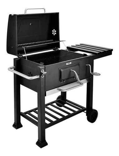 Parrilla Portátil Ruedas Chulengo Mesa Lateral Rebatible