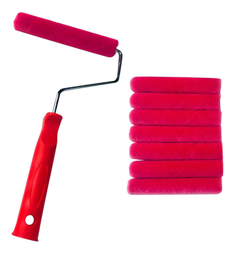 Kit De Rodillos De Pintura Rodillo Pincel De Pintura 6