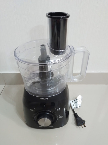 Multiprocesadora Philips Hr7630 Negra Licua Rebana Outlet¡ Negro