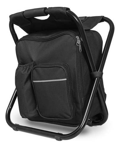 Silla Mochila Cooler, Taburete Plegable Portátil, Para Acamp