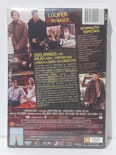 Dvd Supernatural 5 Temporada - Original E Lacrado