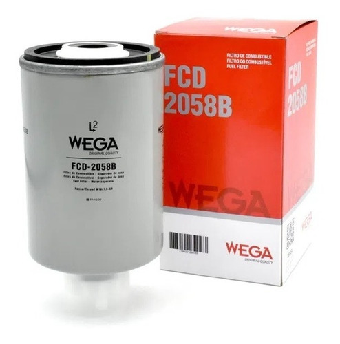 Filtro De Combustível Diesel Blindado C/dreno Wega Fcd2058b