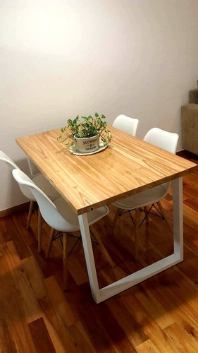 Mesa Malcom De Comedor Estilo Industrial Madera Paraiso 160