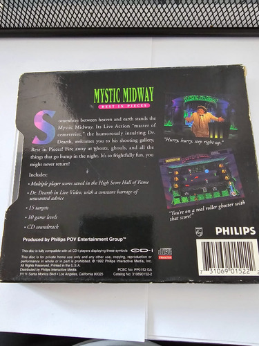 Mystic Midway: Rest In Pieces Completo Para Phillips Cdi (Usado)