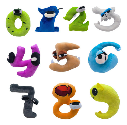 10pcs Numberlore Peluche Muñeca Juguete Navidad Regalo 20cm