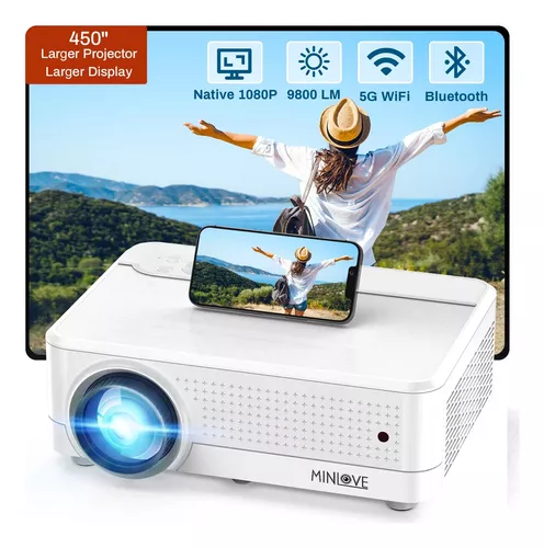 Proyector Nativo De 1080p Con Wifi Y Bluetooth 4k Compatible