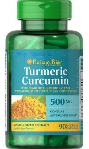 Curcuma Tumeric 500mg 90 Caps Puritan`s Pride - Importado