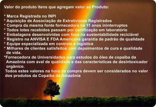Imagem 2 de 3 de Óleo Copaíba Da Amazônia 1 Litro 100% Puro + Brinde