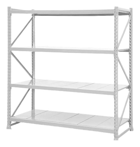 Mini Porta Pallet Branco 4 Níveis 1,80x2m Plano Em Aço