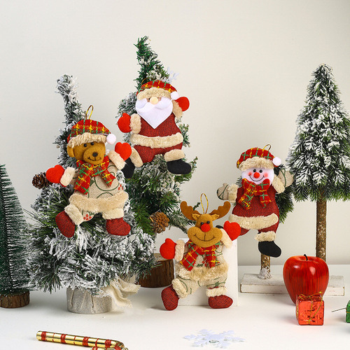 32 Piezas De Colgantes De Muñecas Navideñas, Adornos Navideñ
